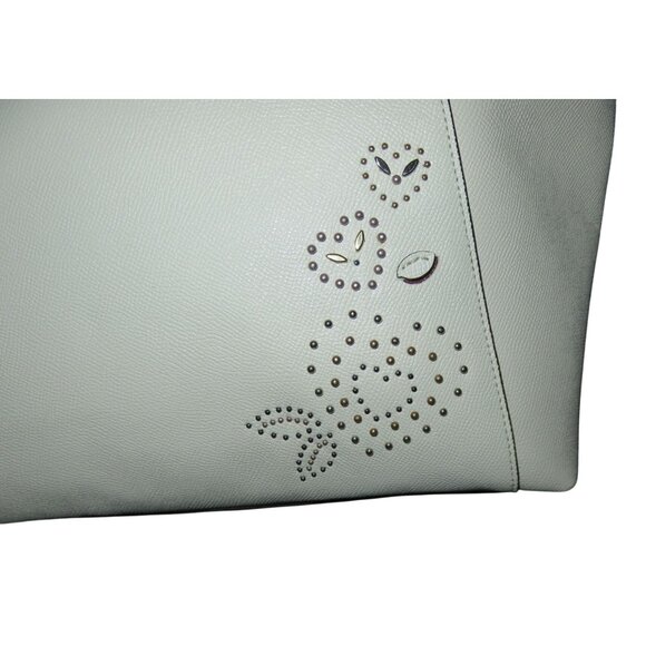 SOLD Coach 2018 Ava Heart Bandana Rivets Crossgrain Leather Embellished tote - Picture 3 of 16